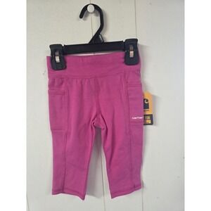 2T Carhartt Girls Fitted Utility Leggings crop NWT